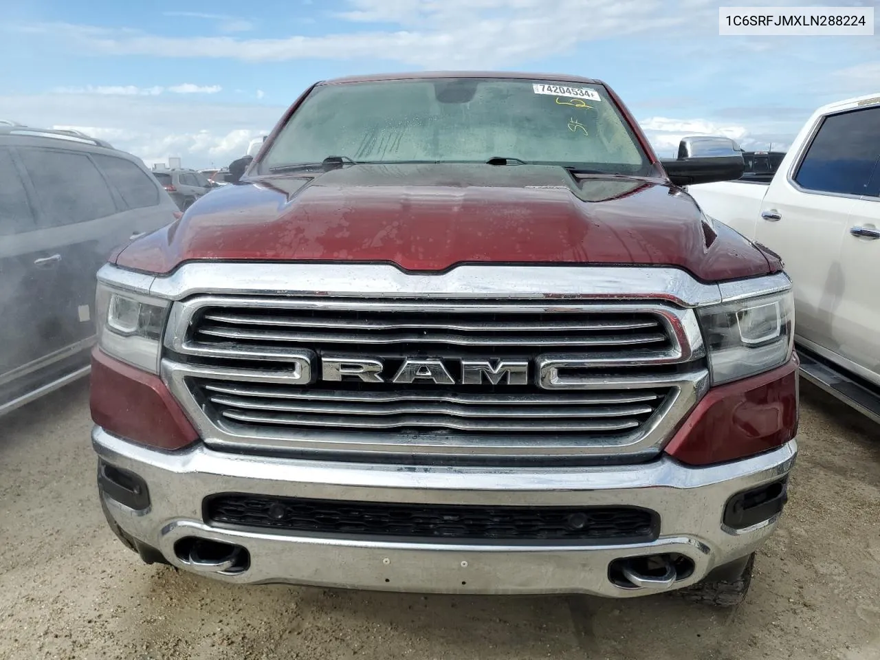 2020 Ram 1500 Laramie VIN: 1C6SRFJMXLN288224 Lot: 74204534