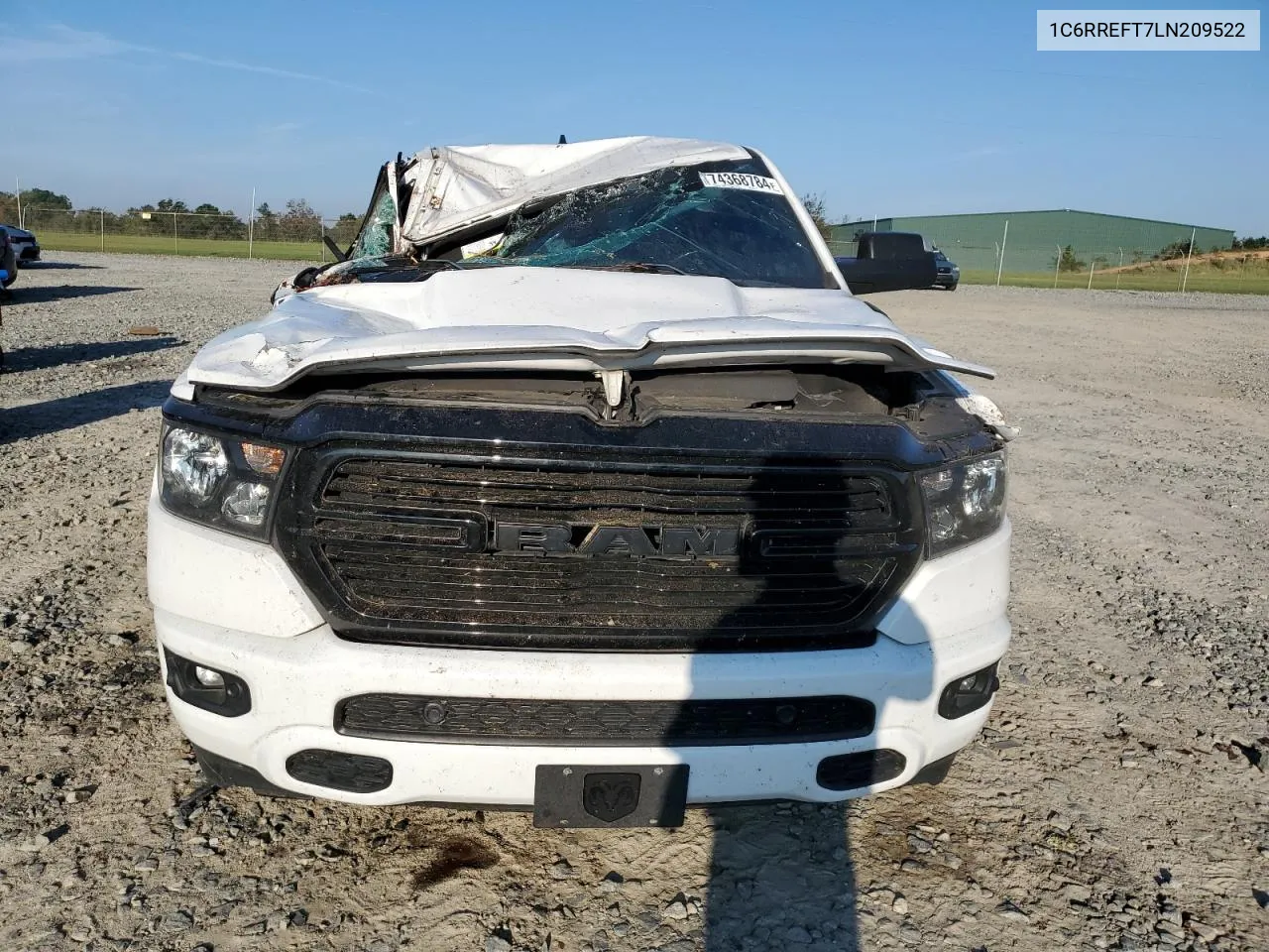 2020 Ram 1500 Big Horn/Lone Star VIN: 1C6RREFT7LN209522 Lot: 74368784