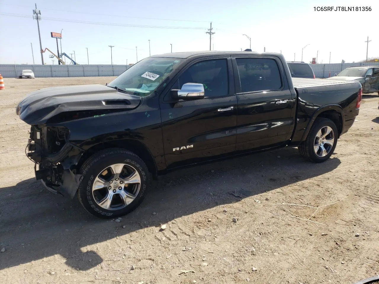 2020 Ram 1500 Laramie VIN: 1C6SRFJT8LN181356 Lot: 74540344