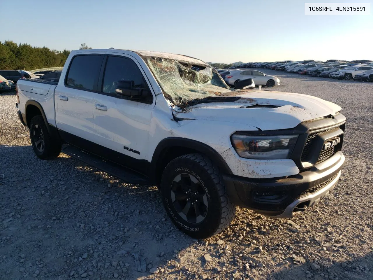 2020 Ram 1500 Rebel VIN: 1C6SRFLT4LN315891 Lot: 74905104