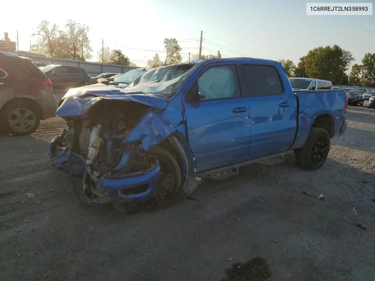 2020 Ram 1500 Laramie VIN: 1C6RREJT2LN358993 Lot: 74928454