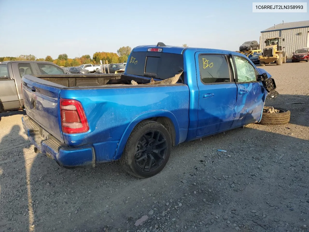 2020 Ram 1500 Laramie VIN: 1C6RREJT2LN358993 Lot: 74928454