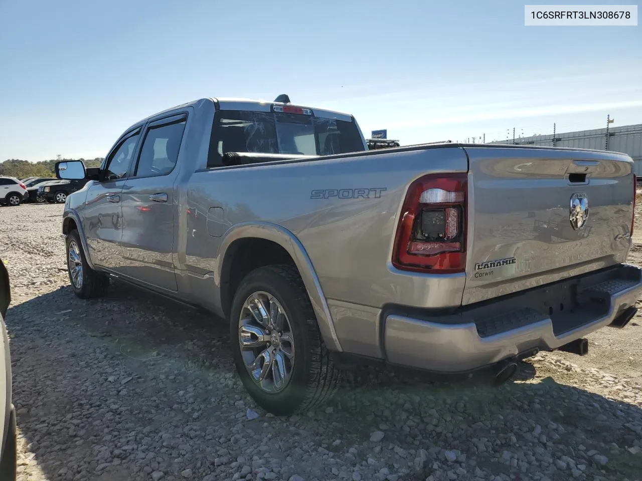 2020 Ram 1500 Laramie VIN: 1C6SRFRT3LN308678 Lot: 74942994