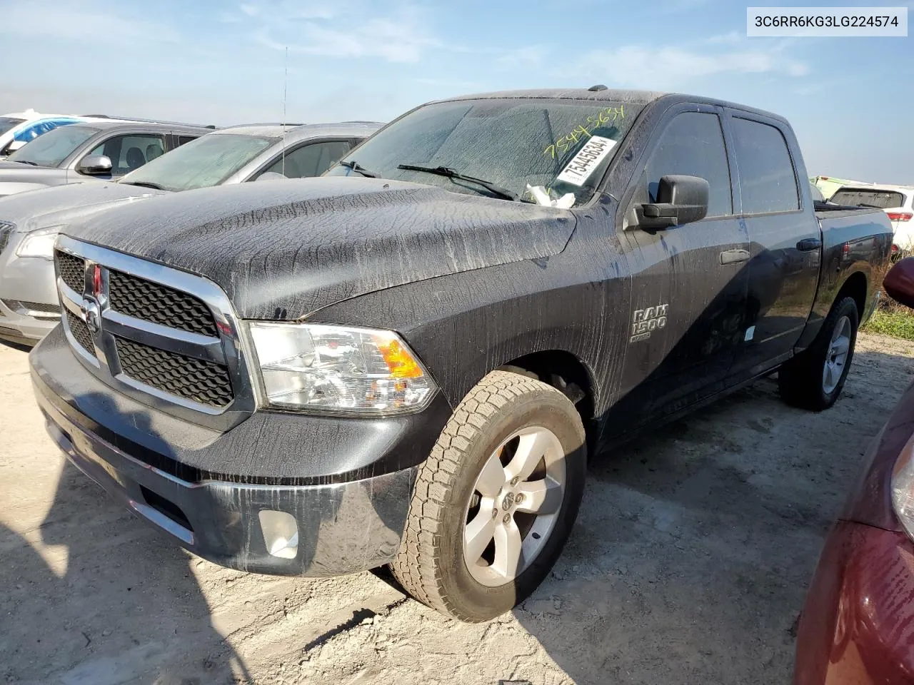 2020 Ram 1500 Classic Tradesman VIN: 3C6RR6KG3LG224574 Lot: 75445634