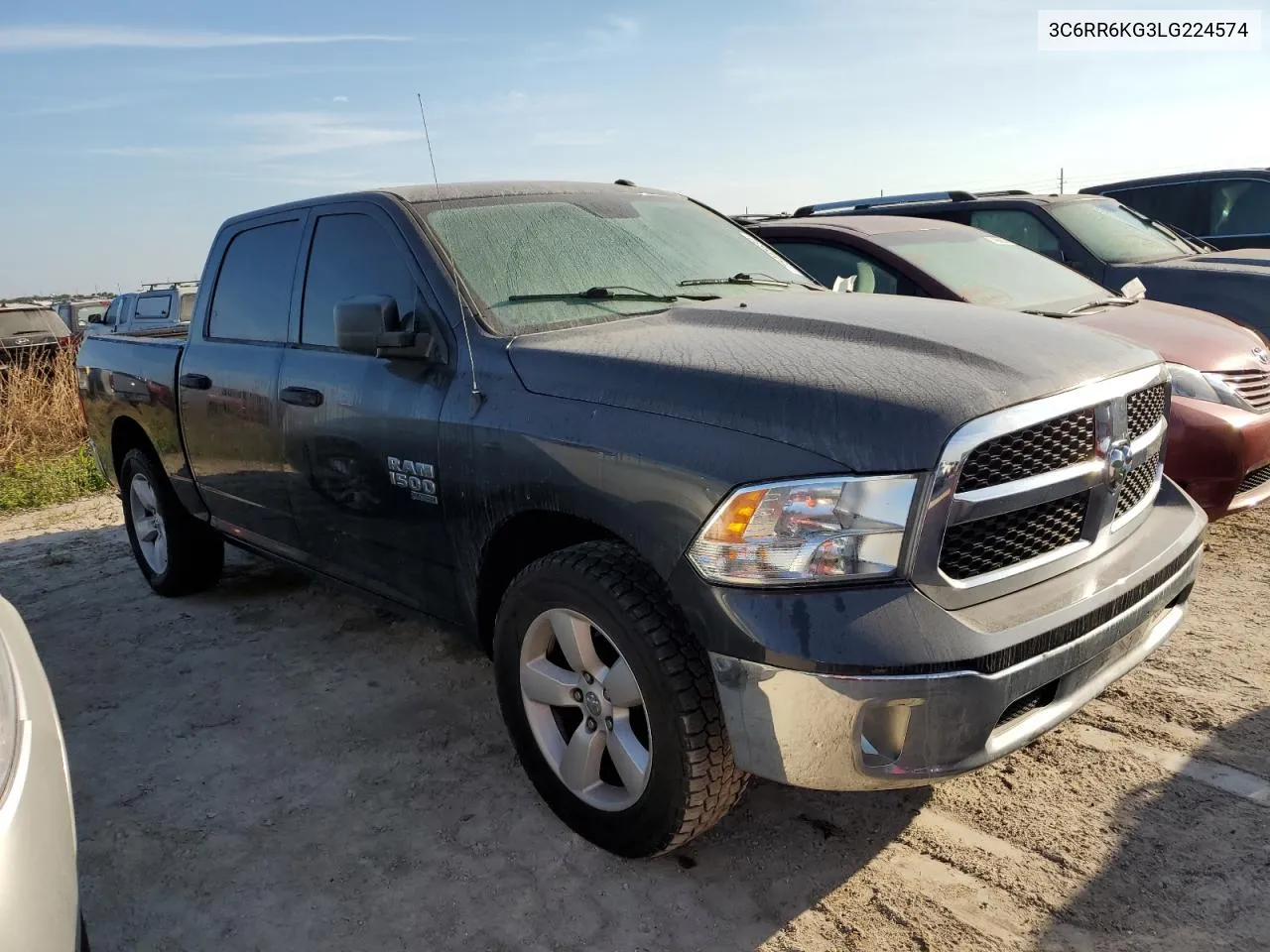 2020 Ram 1500 Classic Tradesman VIN: 3C6RR6KG3LG224574 Lot: 75445634