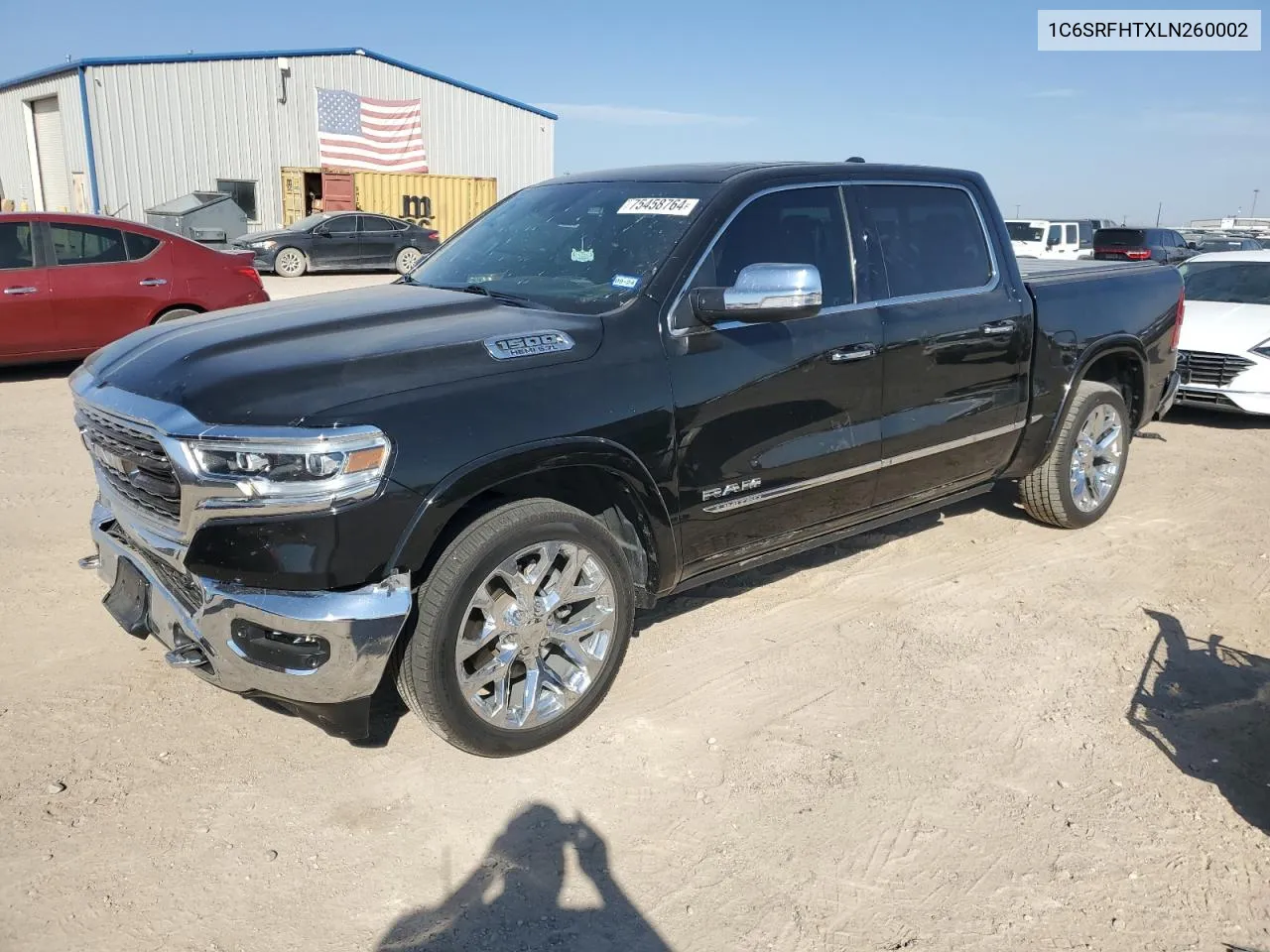 2020 Ram 1500 Limited VIN: 1C6SRFHTXLN260002 Lot: 75458764