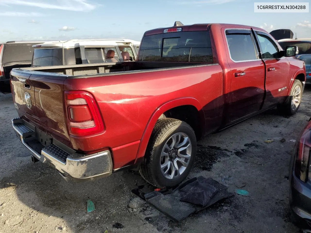 2020 Ram 1500 Longhorn VIN: 1C6RRESTXLN304288 Lot: 75633284