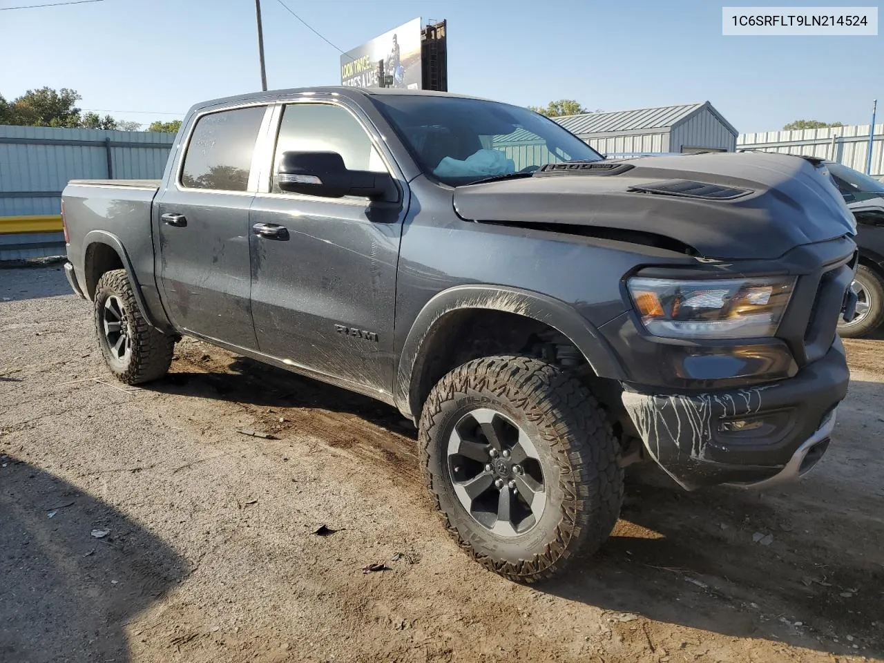 2020 Ram 1500 Rebel VIN: 1C6SRFLT9LN214524 Lot: 75683784