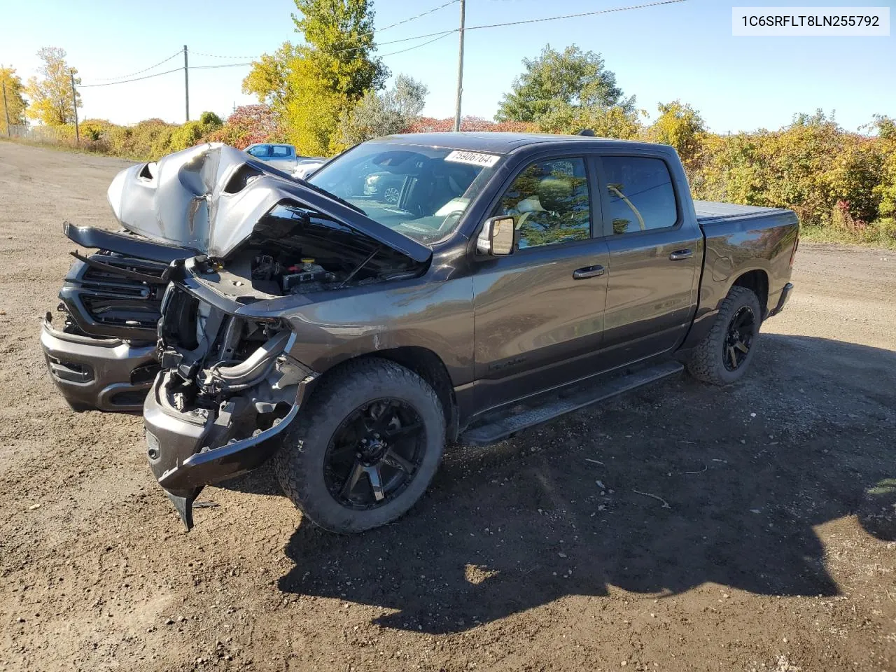 2020 Ram 1500 Rebel VIN: 1C6SRFLT8LN255792 Lot: 75906764