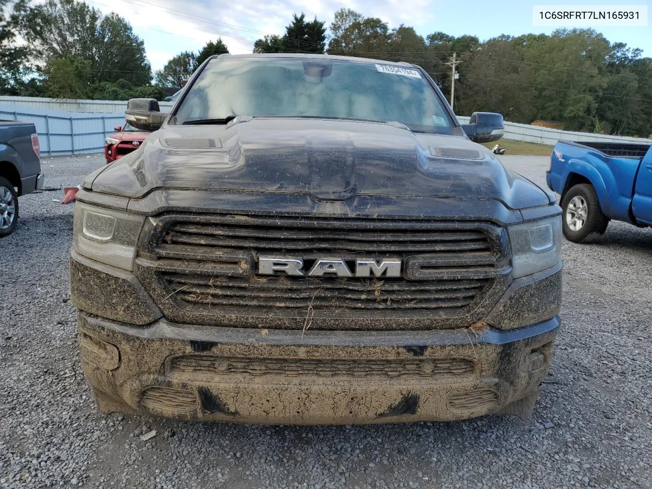 2020 Ram 1500 Laramie VIN: 1C6SRFRT7LN165931 Lot: 76354194