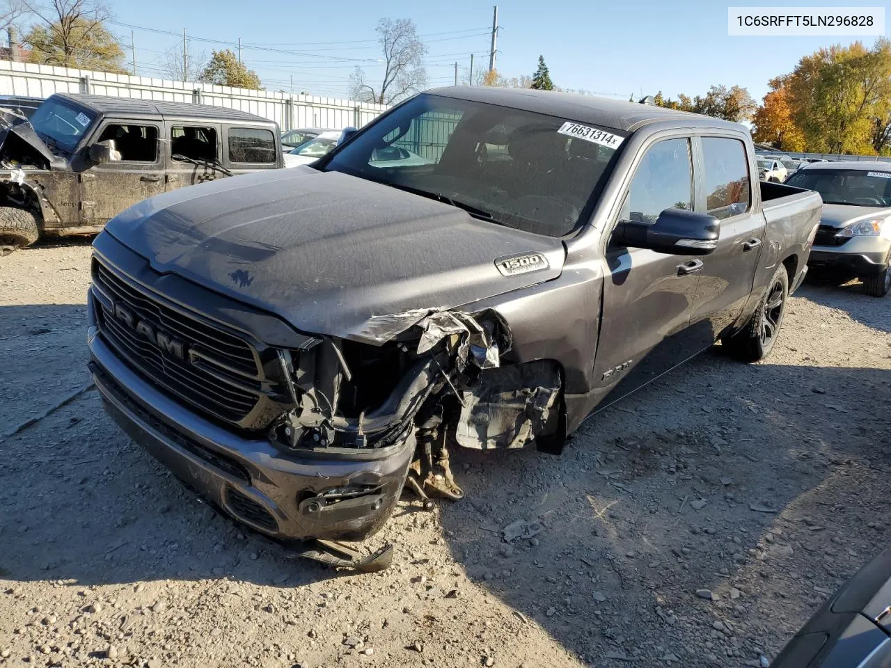 2020 Ram 1500 Big Horn/Lone Star VIN: 1C6SRFFT5LN296828 Lot: 76631314