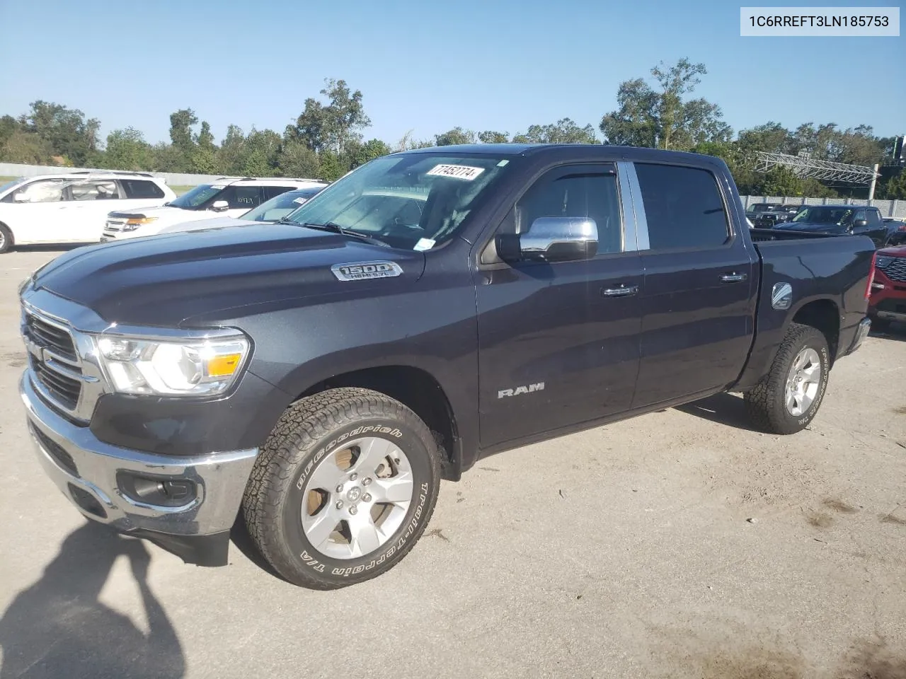 2020 Ram 1500 Big Horn/Lone Star VIN: 1C6RREFT3LN185753 Lot: 77452774