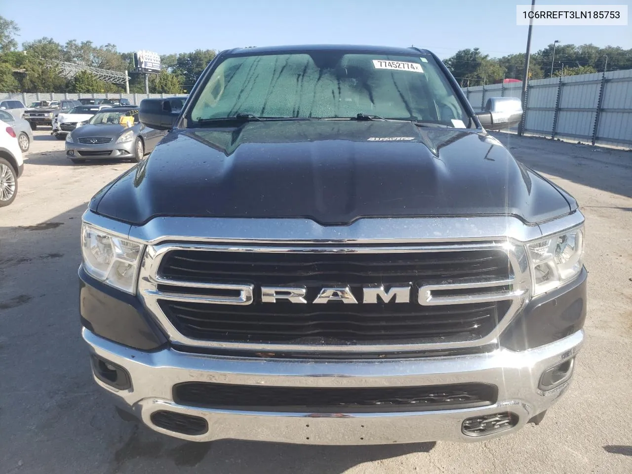 2020 Ram 1500 Big Horn/Lone Star VIN: 1C6RREFT3LN185753 Lot: 77452774