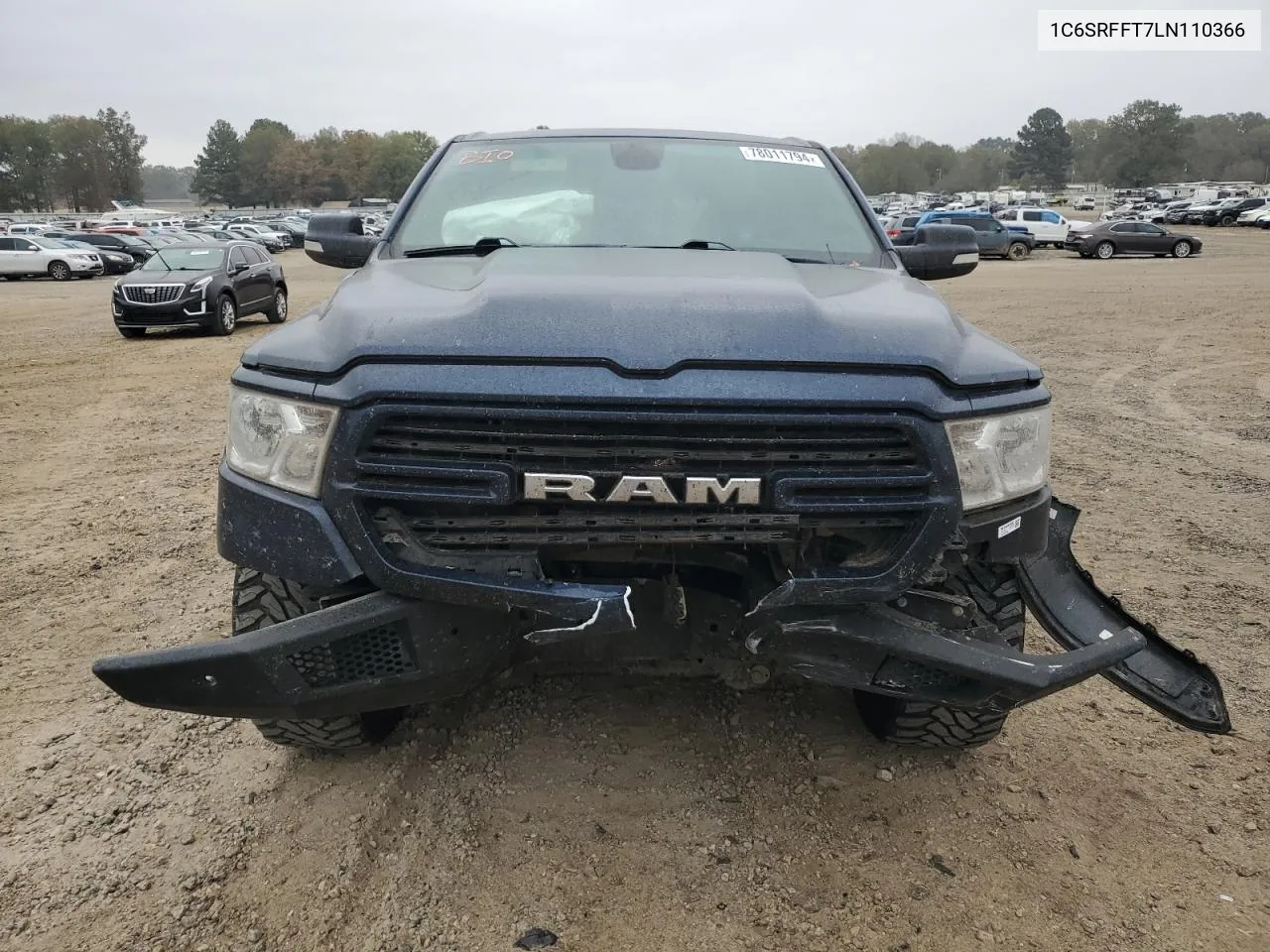 2020 Ram 1500 Big Horn/Lone Star VIN: 1C6SRFFT7LN110366 Lot: 78011794