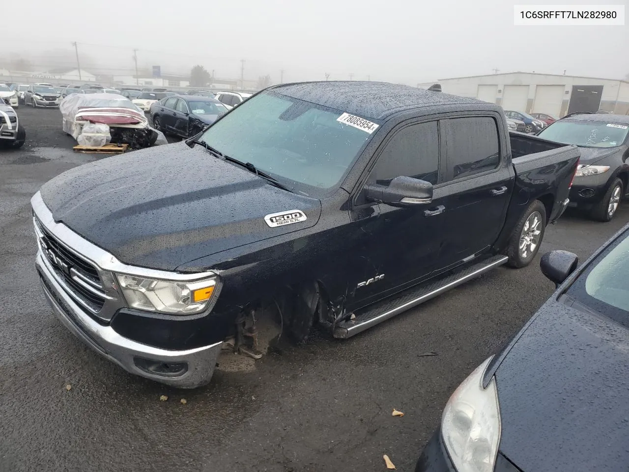 2020 Ram 1500 Big Horn/Lone Star VIN: 1C6SRFFT7LN282980 Lot: 78085954