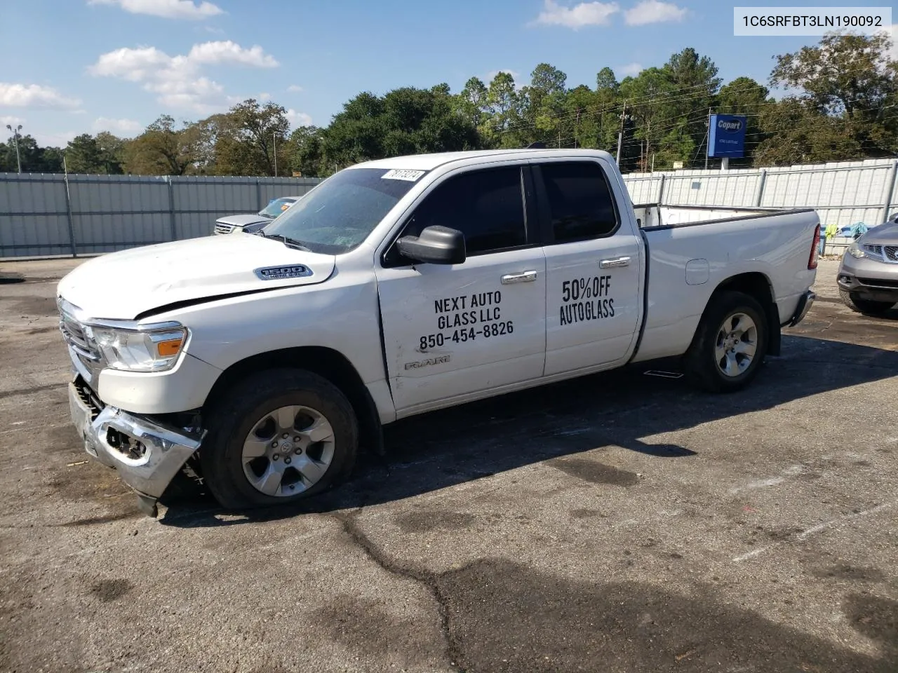 2020 Ram 1500 Big Horn/Lone Star VIN: 1C6SRFBT3LN190092 Lot: 78173274