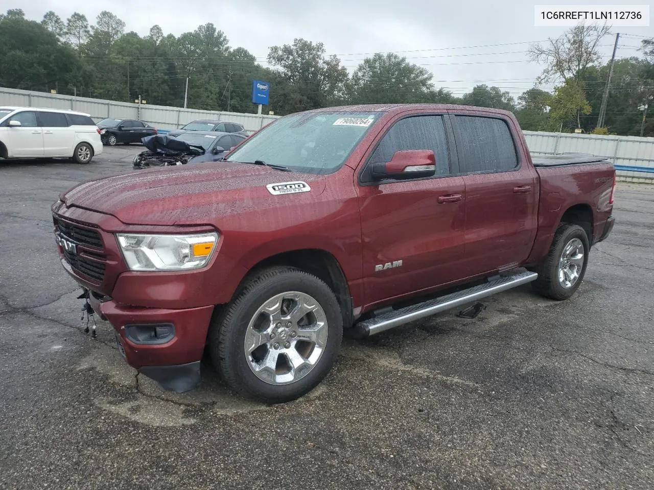 2020 Ram 1500 Big Horn/Lone Star VIN: 1C6RREFT1LN112736 Lot: 79060264