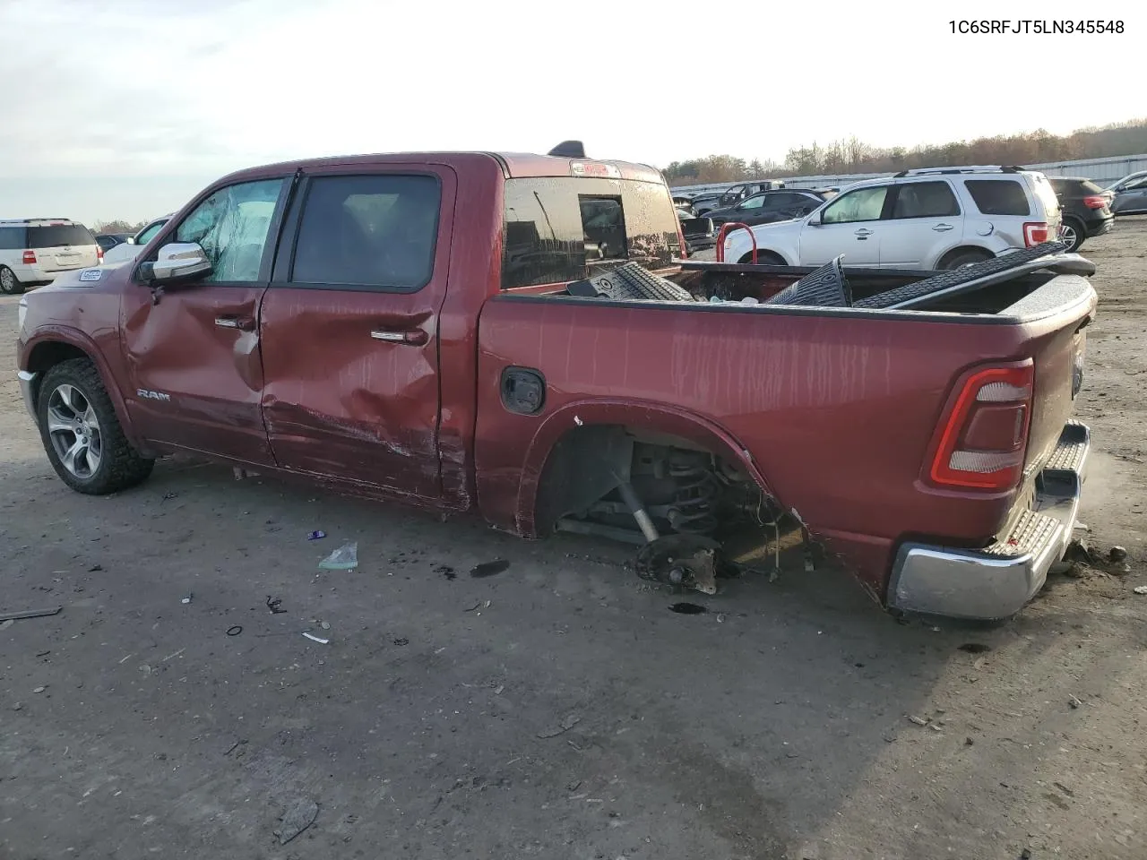 2020 Ram 1500 Laramie VIN: 1C6SRFJT5LN345548 Lot: 80628754