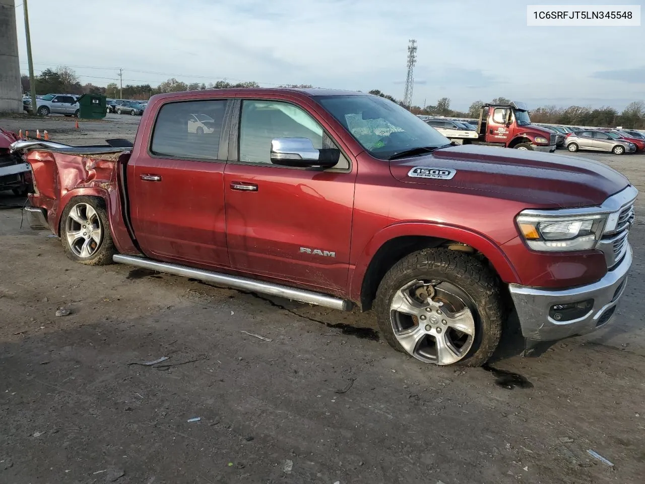 2020 Ram 1500 Laramie VIN: 1C6SRFJT5LN345548 Lot: 80628754