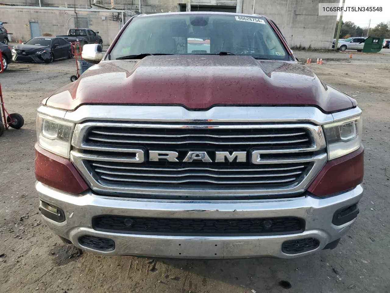 2020 Ram 1500 Laramie VIN: 1C6SRFJT5LN345548 Lot: 80628754