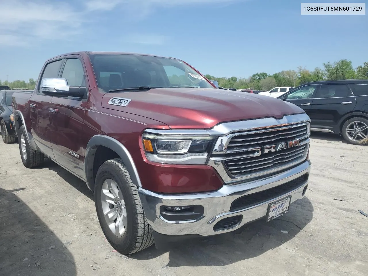 2021 Ram 1500 Laramie VIN: 1C6SRFJT6MN601729 Lot: 51003104