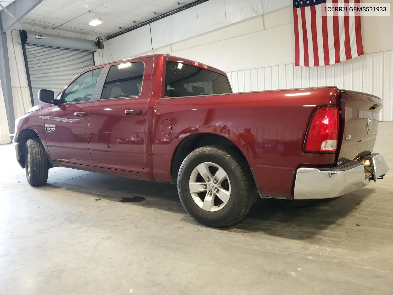 2021 Ram 1500 Classic Slt VIN: 1C6RR7LG8MS531933 Lot: 55692424