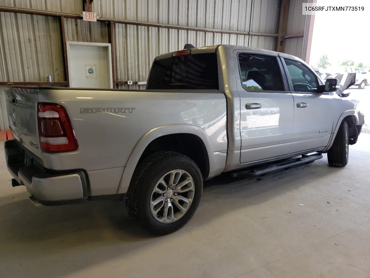 2021 Ram 1500 Laramie VIN: 1C6SRFJTXMN773519 Lot: 56416164