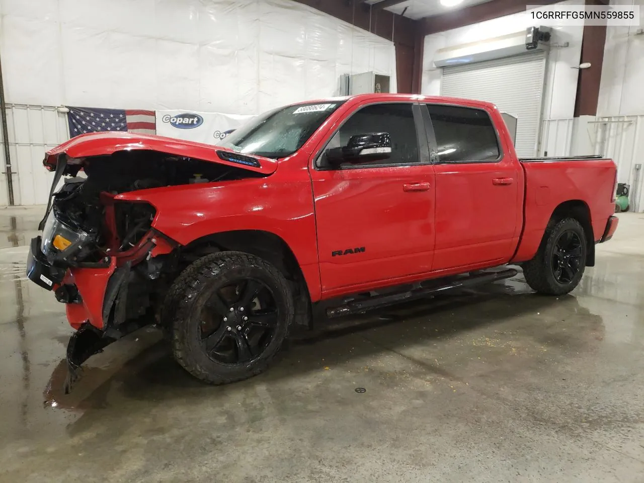 2021 Ram 1500 Big Horn/Lone Star VIN: 1C6RRFFG5MN559855 Lot: 58080624