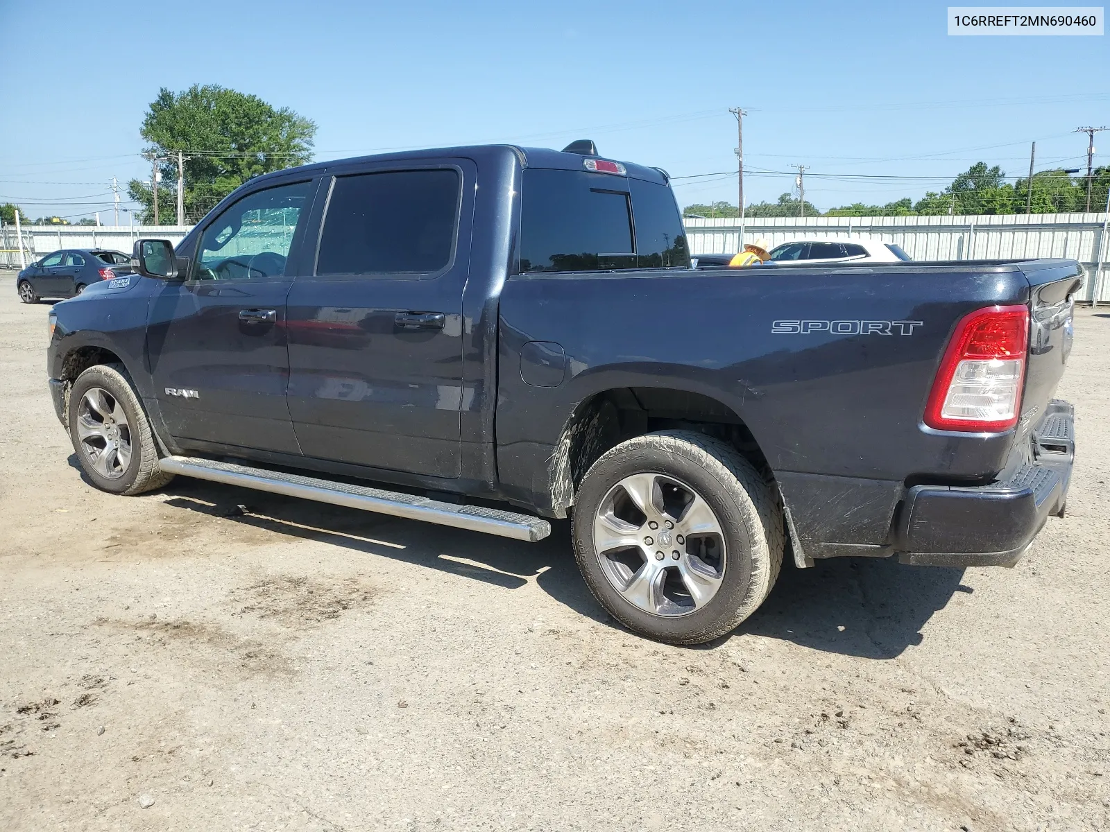 2021 Ram 1500 Big Horn/Lone Star VIN: 1C6RREFT2MN690460 Lot: 58288514