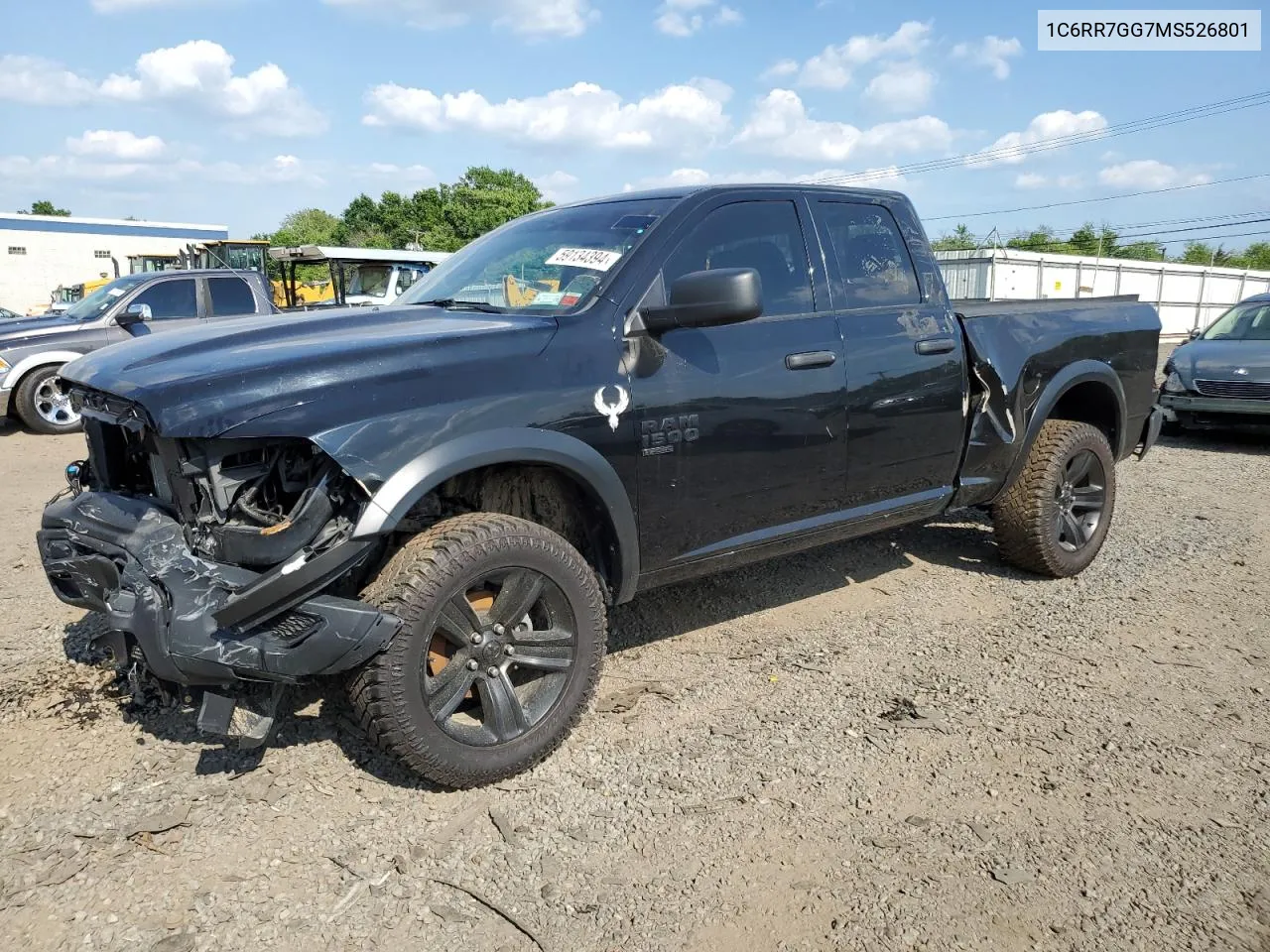 2021 Ram 1500 Classic Slt VIN: 1C6RR7GG7MS526801 Lot: 59134394