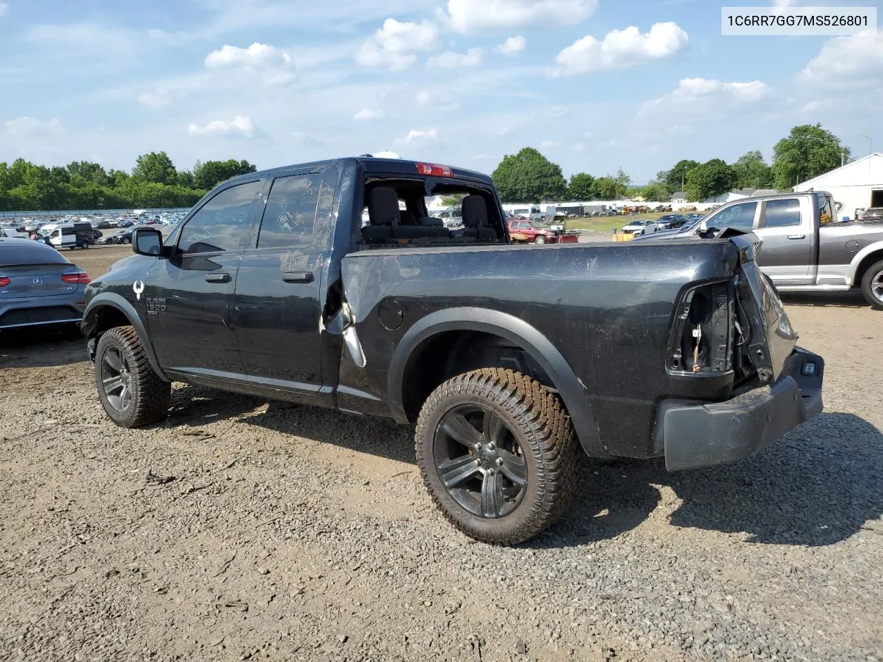 2021 Ram 1500 Classic Slt VIN: 1C6RR7GG7MS526801 Lot: 59134394