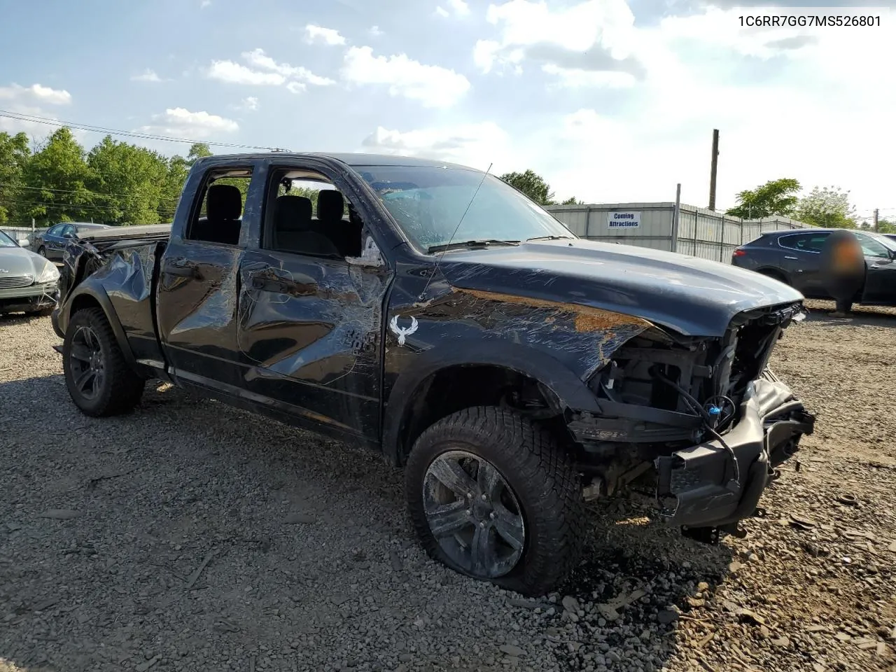 2021 Ram 1500 Classic Slt VIN: 1C6RR7GG7MS526801 Lot: 59134394