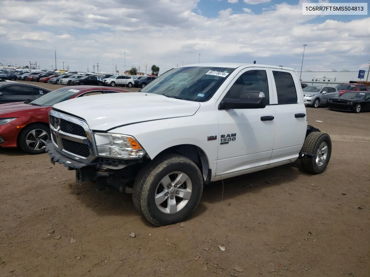 2021 Ram 1500 Classic Tradesman VIN: 1C6RR7FT5MS504813 Lot: 60173074