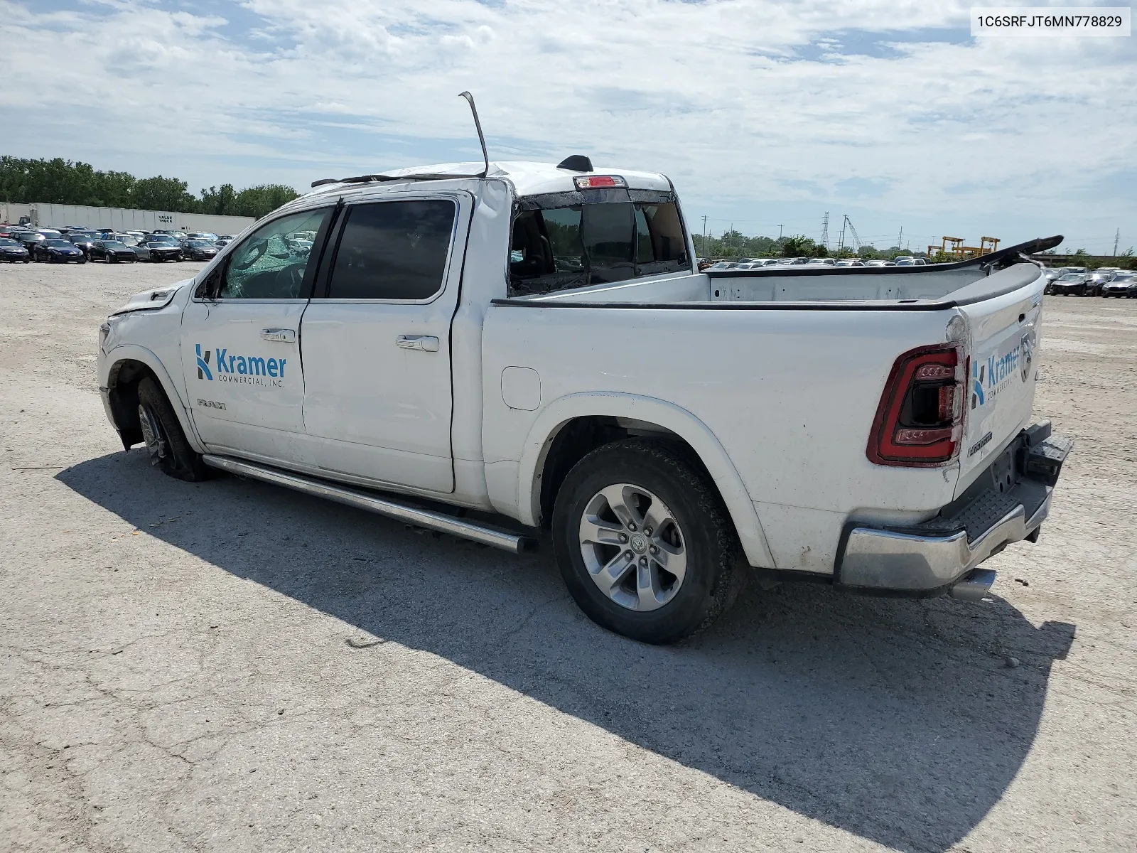 2021 Ram 1500 Laramie VIN: 1C6SRFJT6MN778829 Lot: 60260854