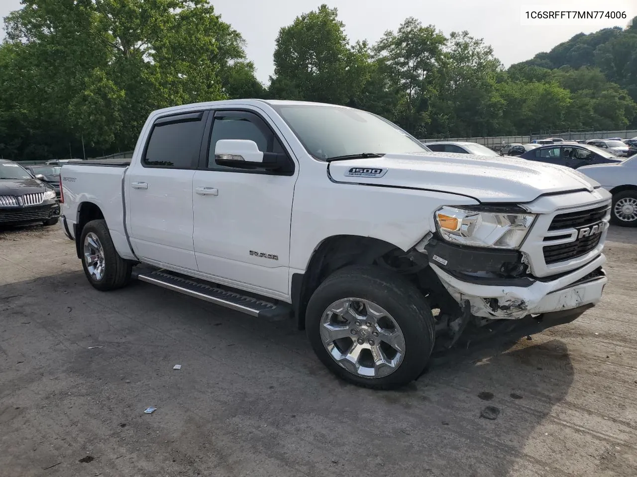 2021 Ram 1500 Big Horn/Lone Star VIN: 1C6SRFFT7MN774006 Lot: 60644694