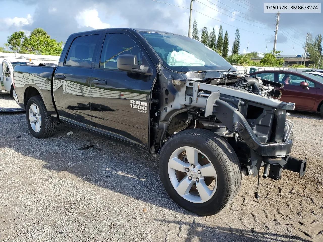 2021 Ram 1500 Classic Tradesman VIN: 1C6RR7KT8MS573274 Lot: 61646954