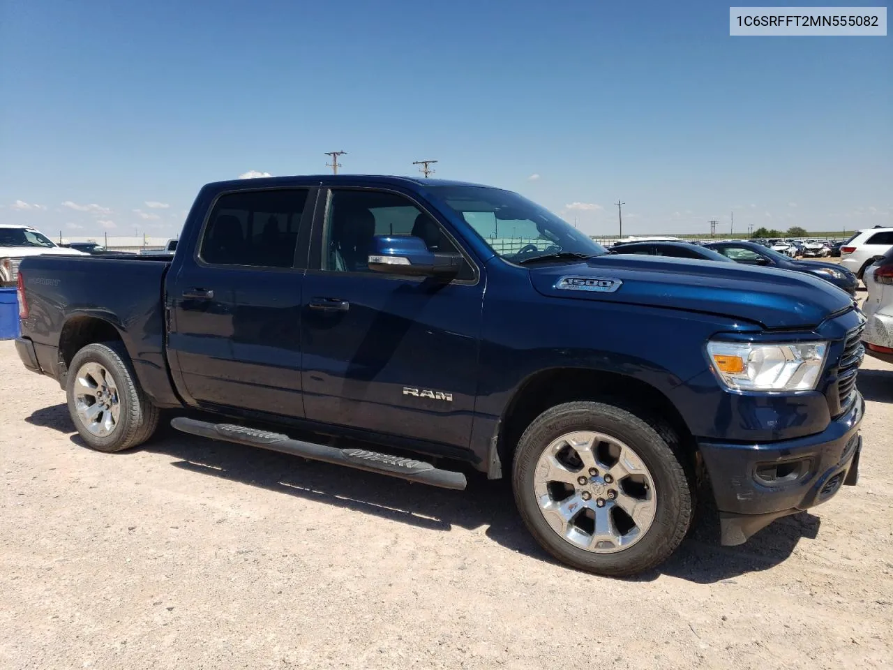 2021 Ram 1500 Big Horn/Lone Star VIN: 1C6SRFFT2MN555082 Lot: 62409194