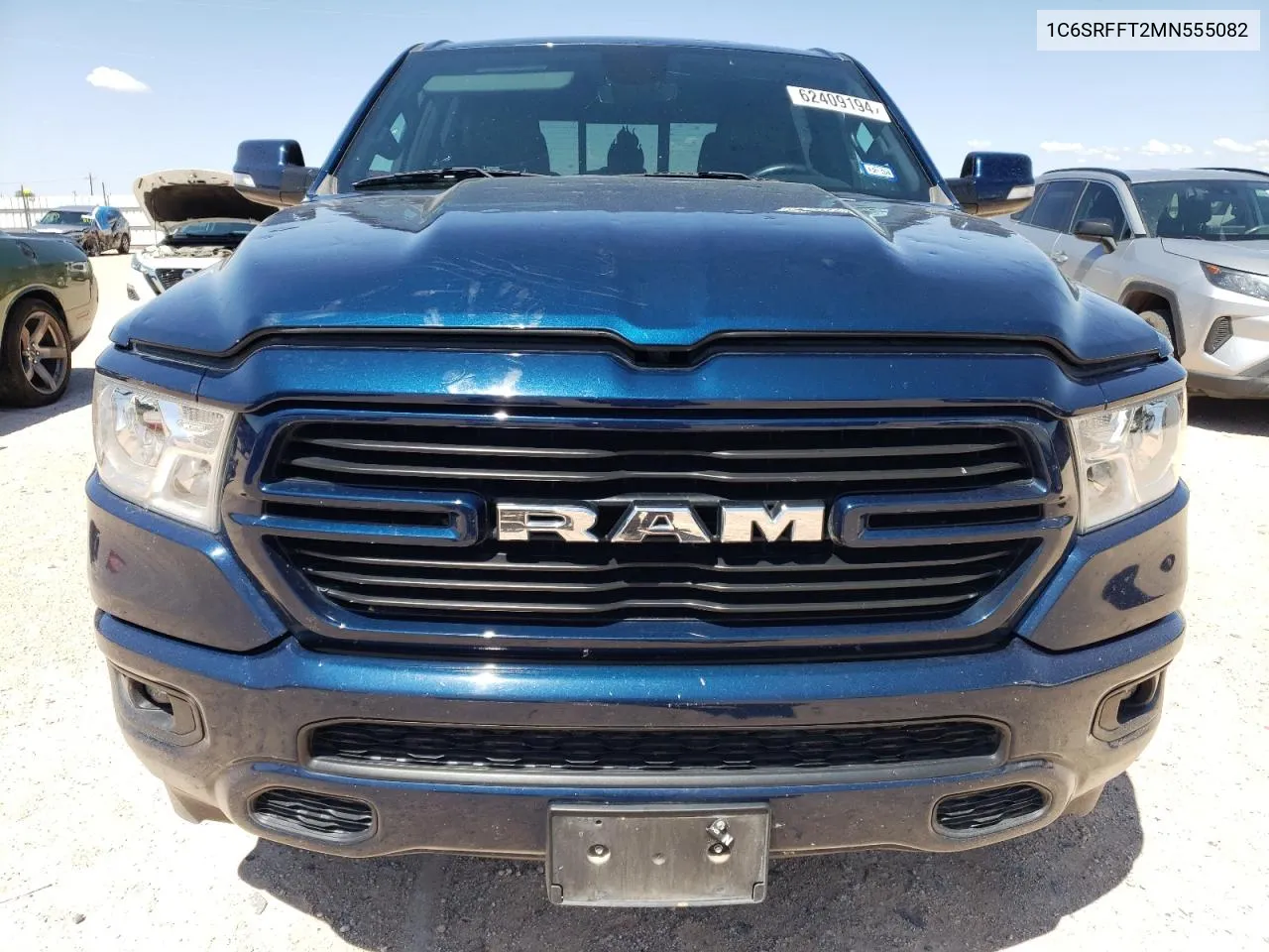 2021 Ram 1500 Big Horn/Lone Star VIN: 1C6SRFFT2MN555082 Lot: 62409194