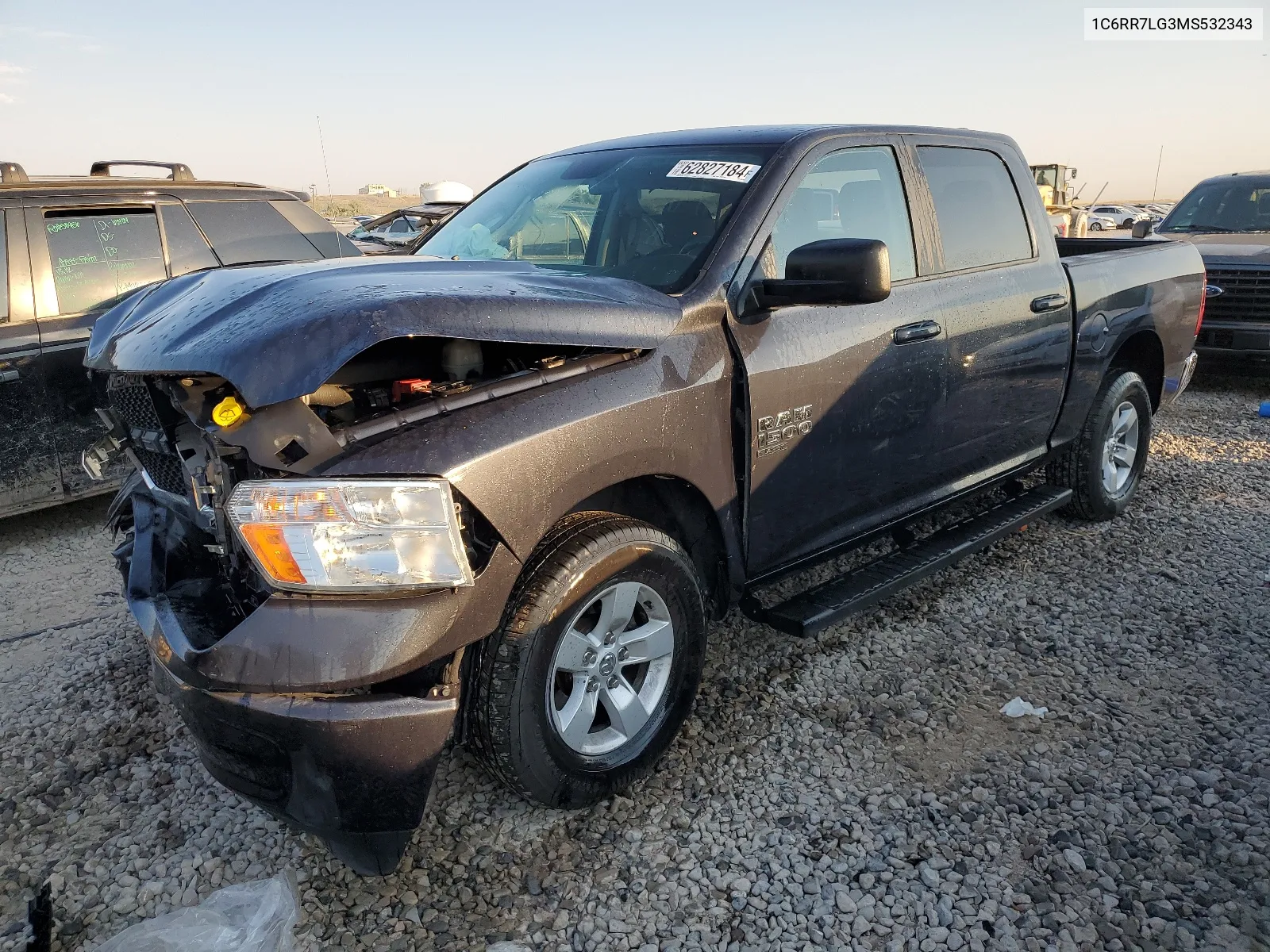 2021 Ram 1500 Classic Slt VIN: 1C6RR7LG3MS532343 Lot: 62827184