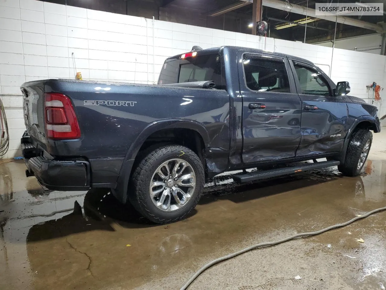 2021 Ram 1500 Laramie VIN: 1C6SRFJT4MN783754 Lot: 63006164