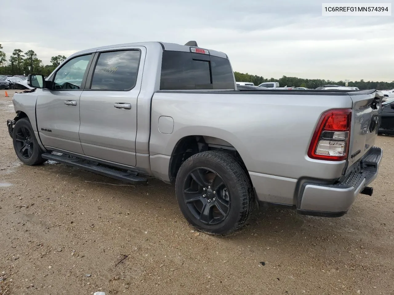 2021 Ram 1500 Big Horn/Lone Star VIN: 1C6RREFG1MN574394 Lot: 63209094