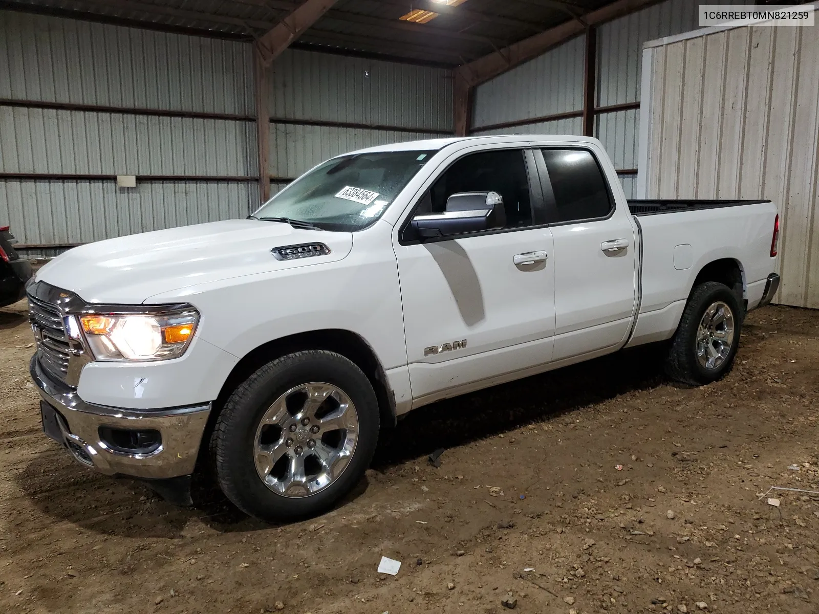 2021 Ram 1500 Big Horn/Lone Star VIN: 1C6RREBT0MN821259 Lot: 63384564