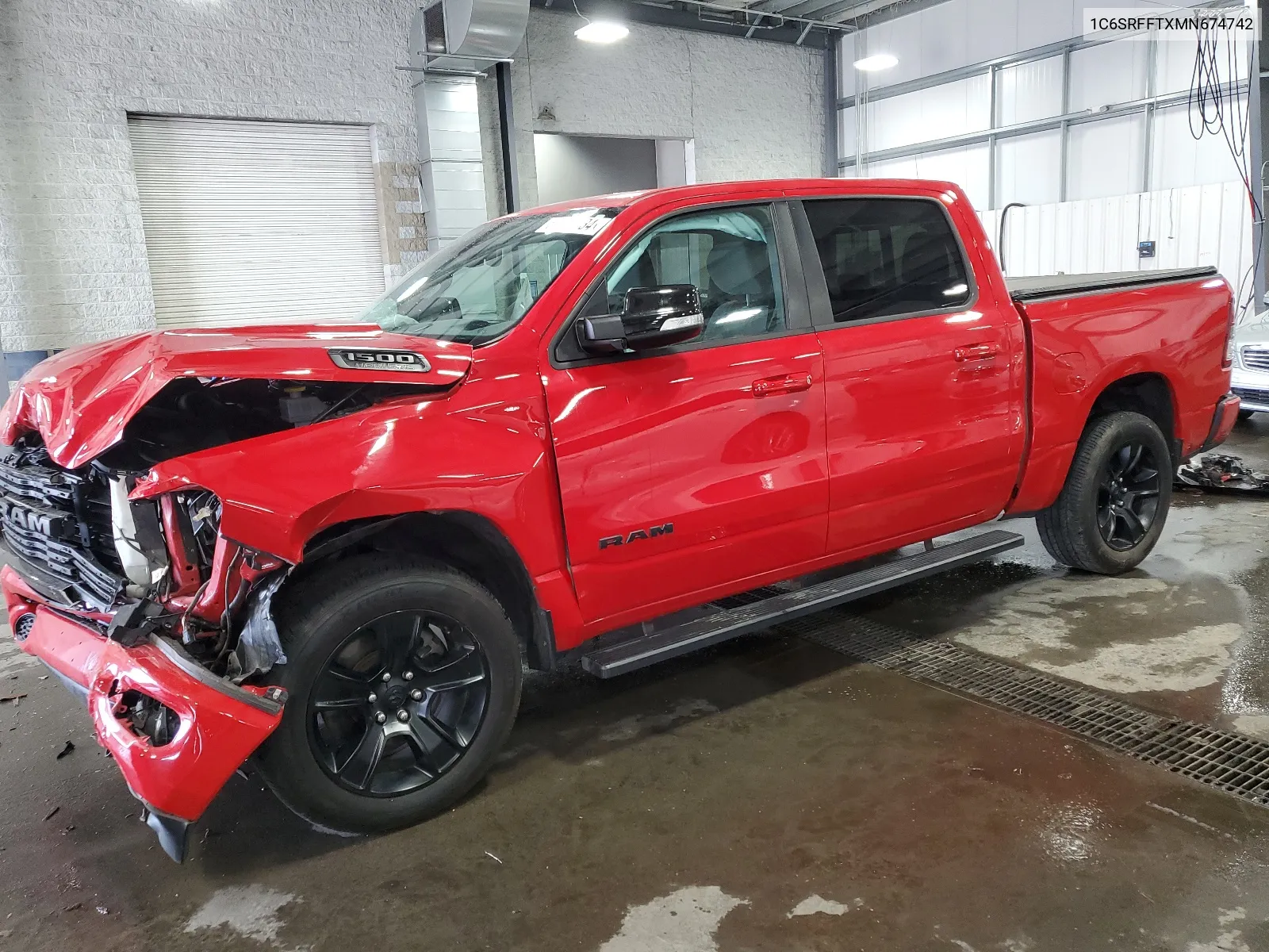 2021 Ram 1500 Big Horn/Lone Star VIN: 1C6SRFFTXMN674742 Lot: 63449134