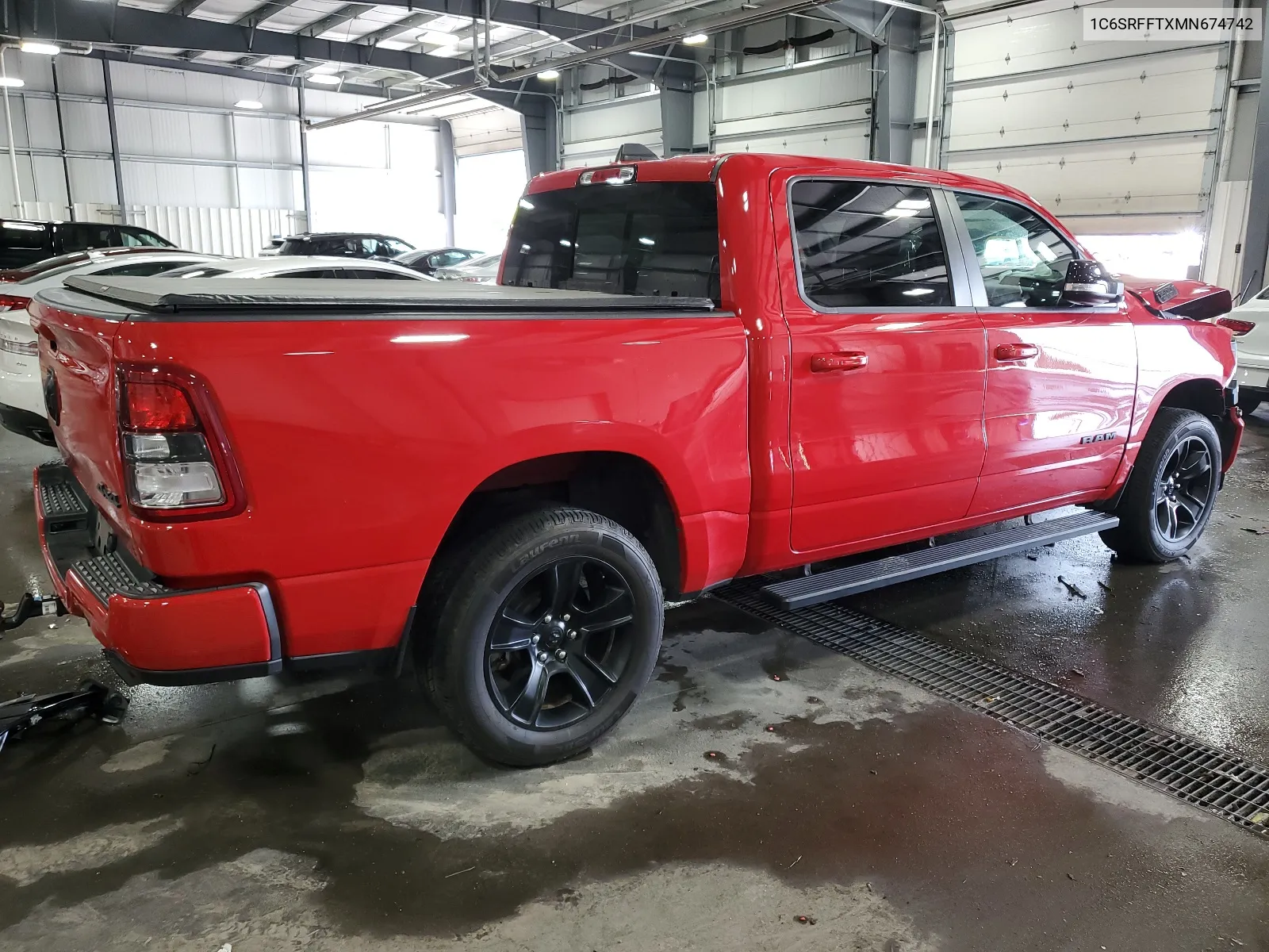 2021 Ram 1500 Big Horn/Lone Star VIN: 1C6SRFFTXMN674742 Lot: 63449134