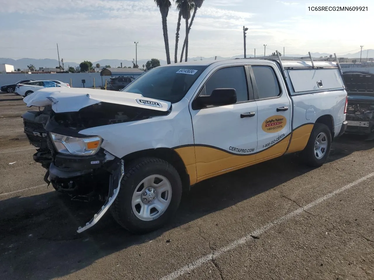 2021 Ram 1500 Tradesman VIN: 1C6SRECG2MN609921 Lot: 64143634