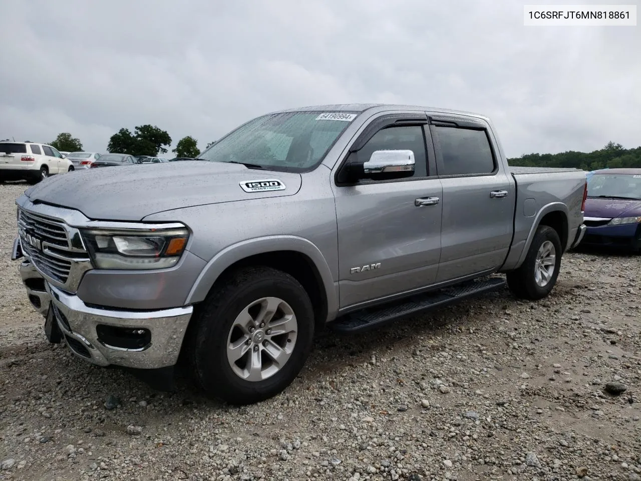 2021 Ram 1500 Laramie VIN: 1C6SRFJT6MN818861 Lot: 64190994