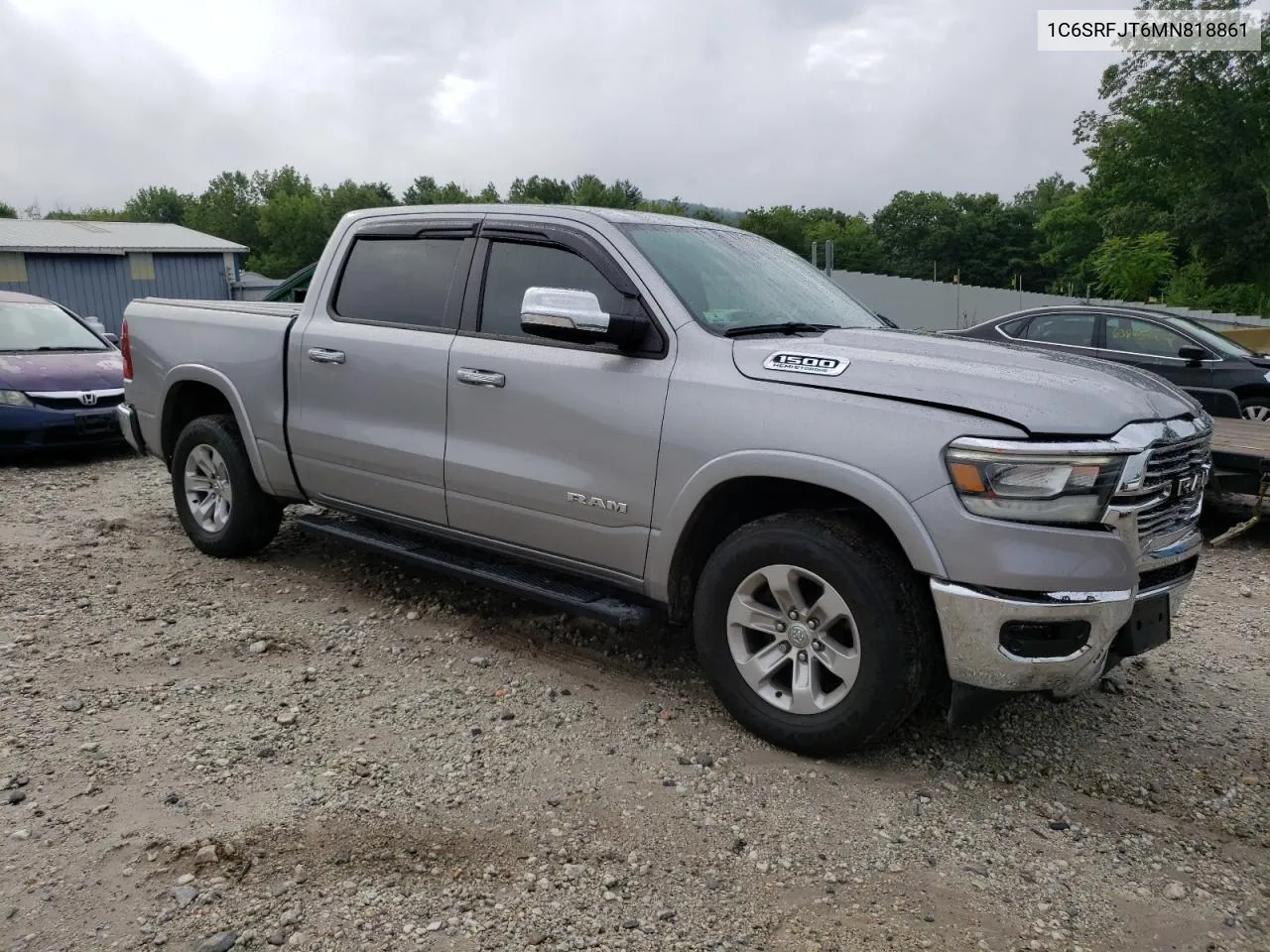 2021 Ram 1500 Laramie VIN: 1C6SRFJT6MN818861 Lot: 64190994