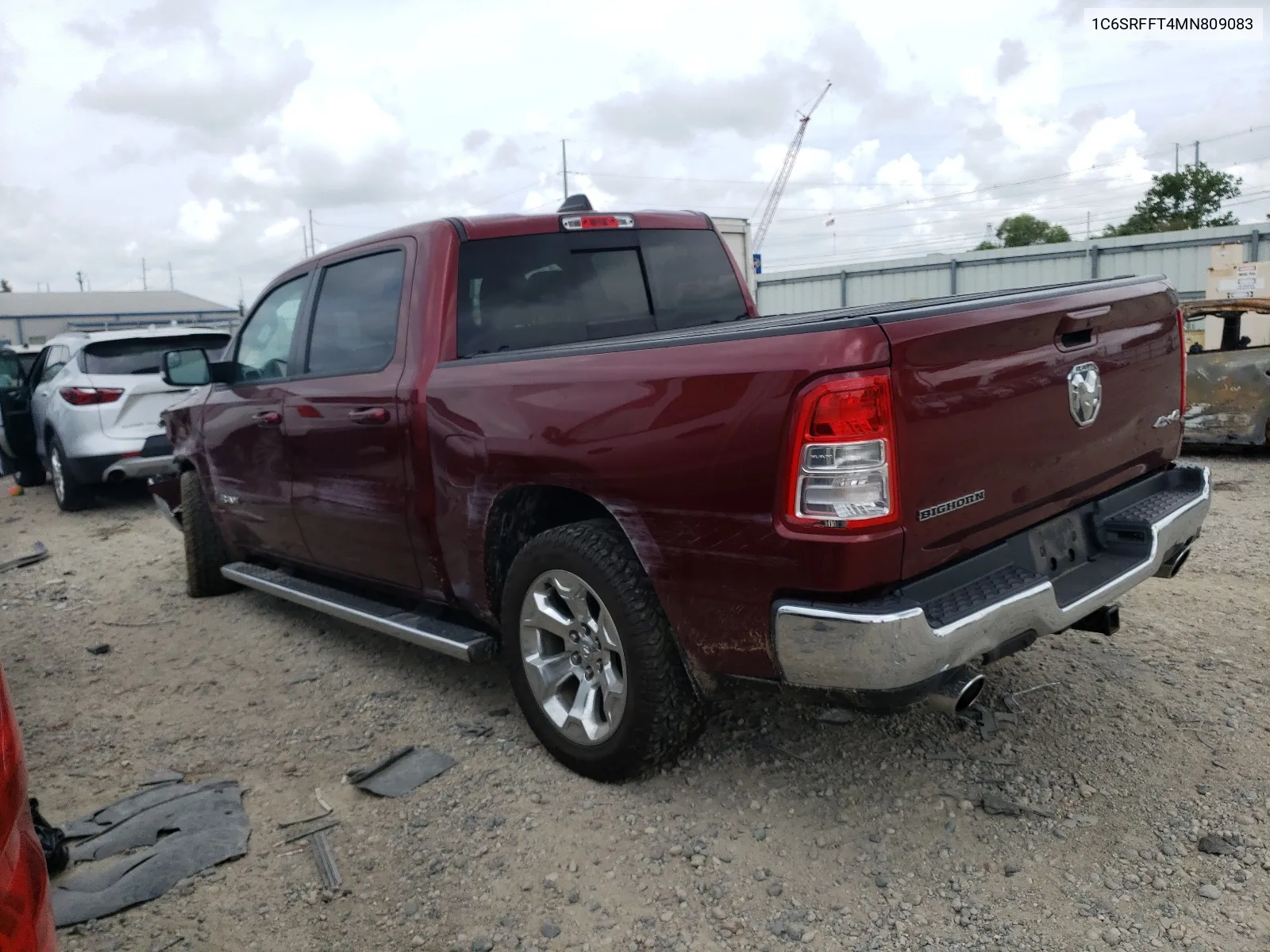 2021 Ram 1500 Big Horn/Lone Star VIN: 1C6SRFFT4MN809083 Lot: 64400374