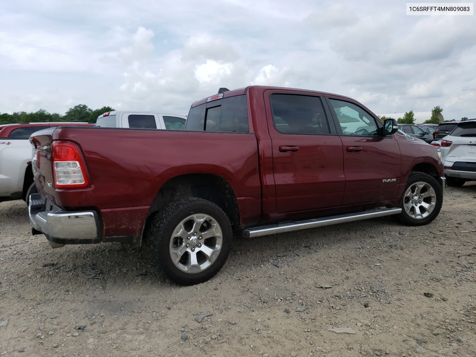 2021 Ram 1500 Big Horn/Lone Star VIN: 1C6SRFFT4MN809083 Lot: 64400374