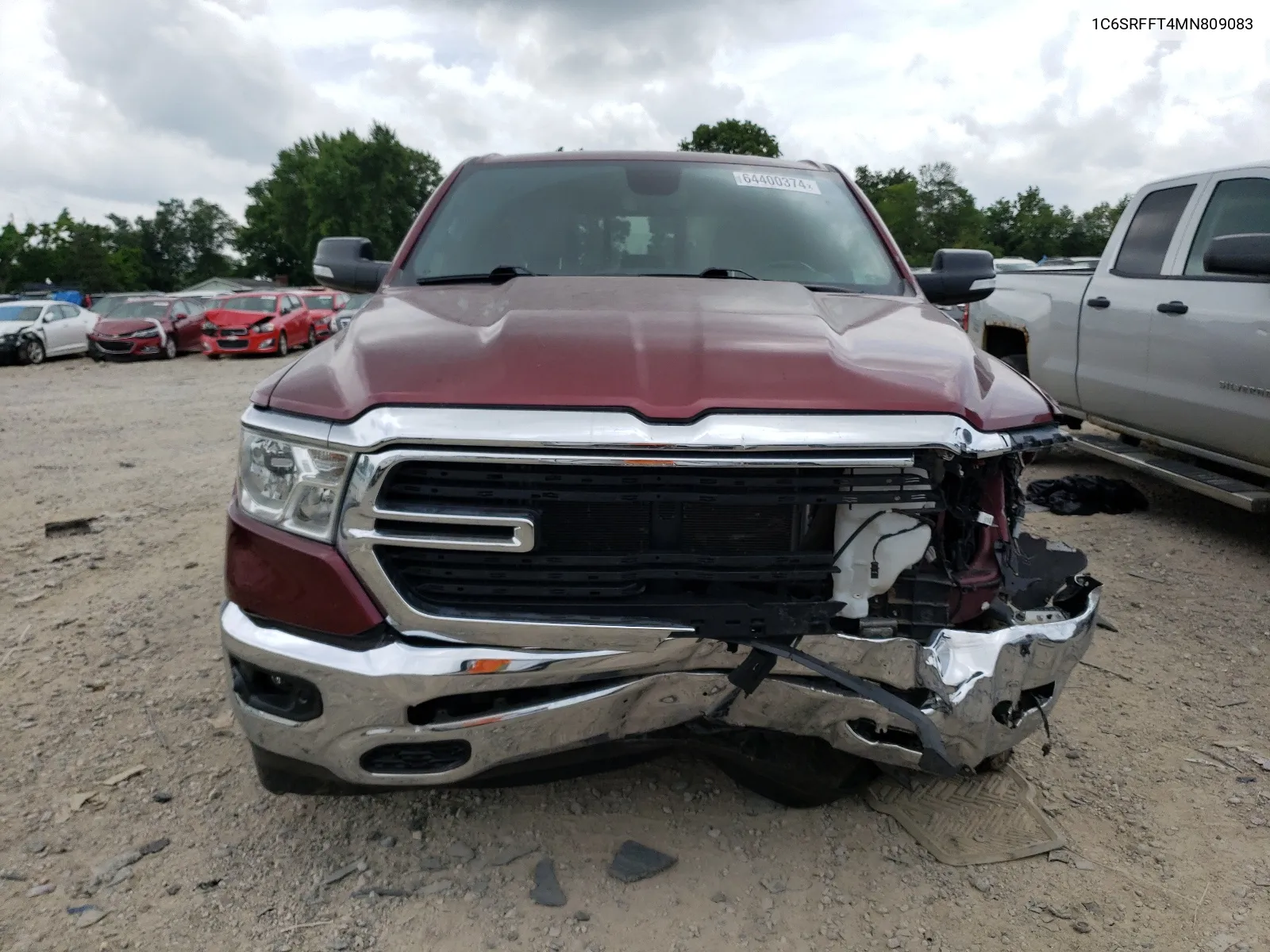 2021 Ram 1500 Big Horn/Lone Star VIN: 1C6SRFFT4MN809083 Lot: 64400374